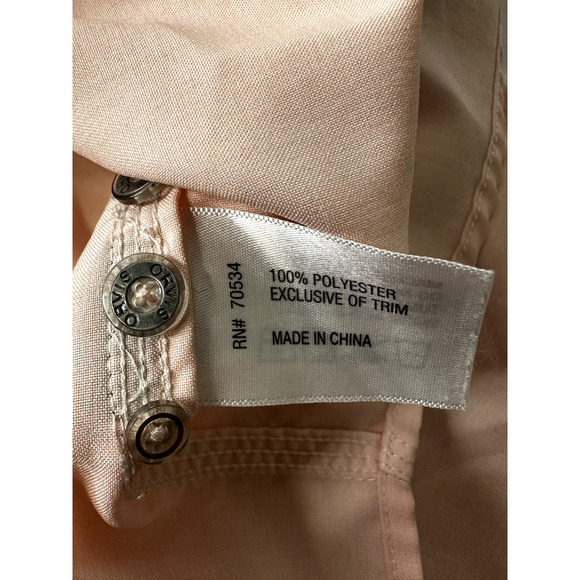 Orvis Shirt Mens Large Pink Vented Outdoors Polyester Fishing hiking Camp - Picture 13 of 13